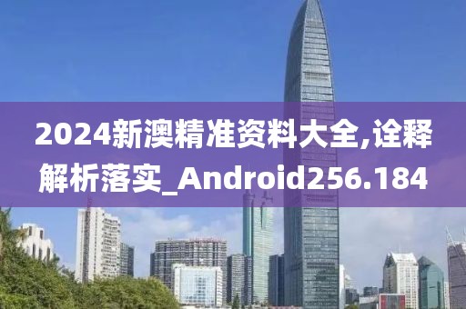 2024新澳精準(zhǔn)資料大全,詮釋解析落實(shí)_Android256.184