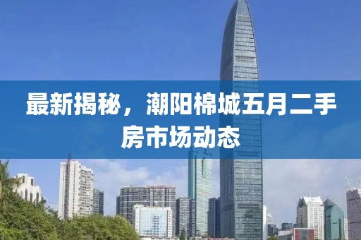 最新揭秘，潮陽棉城五月二手房市場(chǎng)動(dòng)態(tài)