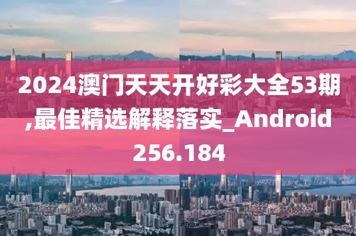 2024澳門天天開好彩大全53期,最佳精選解釋落實_Android256.184
