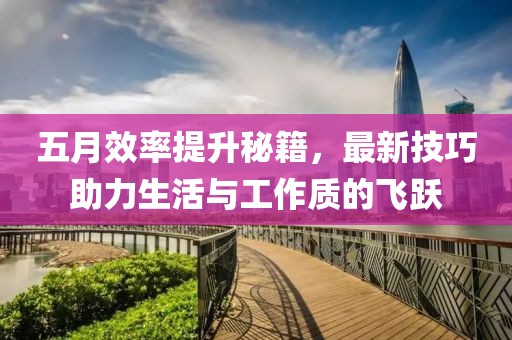 五月效率提升秘籍，最新技巧助力生活與工作質(zhì)的飛躍