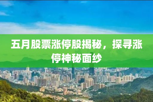 五月股票漲停股揭秘，探尋漲停神秘面紗