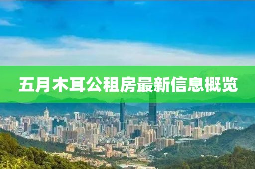 五月木耳公租房最新信息概覽