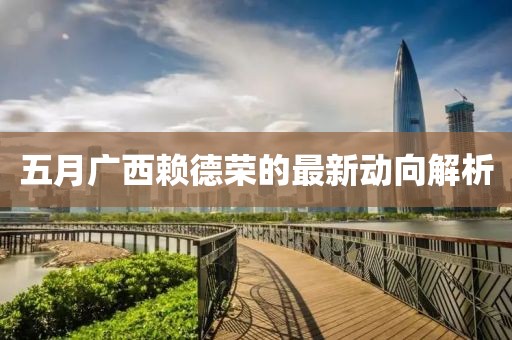 五月廣西賴德榮的最新動(dòng)向解析