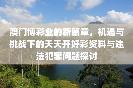 澳門博彩業(yè)的新篇章，機(jī)遇與挑戰(zhàn)下的天天開好彩資料與違法犯罪問題探討