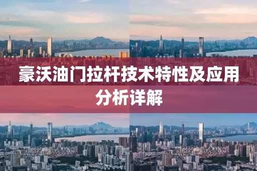 豪沃油門拉桿技術(shù)特性及應用分析詳解