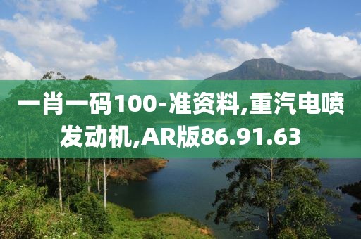 一肖一碼100-準(zhǔn)資料,重汽電噴發(fā)動(dòng)機(jī),AR版86.91.63