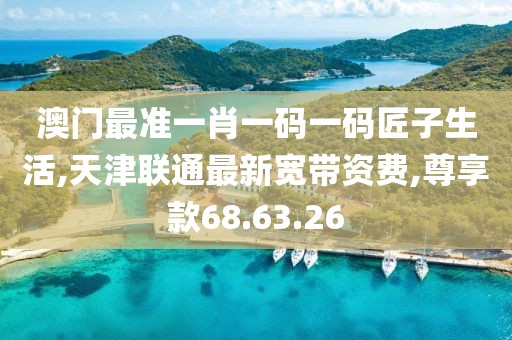 澳門最準(zhǔn)一肖一碼一碼匠子生活,天津聯(lián)通最新寬帶資費,尊享款68.63.26