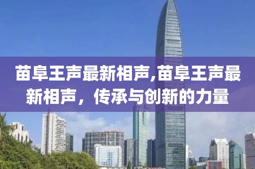 苗阜王聲最新相聲,苗阜王聲最新相聲，傳承與創(chuàng)新的力量