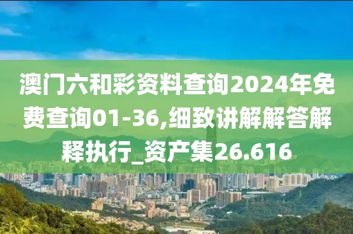 澳門六和彩資料查詢2024年免費(fèi)查詢01-36,細(xì)致講解解答解釋執(zhí)行_資產(chǎn)集26.616